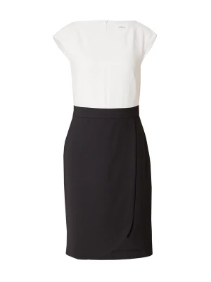 Foto van product s.Oliver BLACK LABEL Kokerjurk zwart / wit