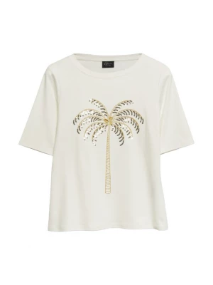 Foto van product s.Oliver BLACK LABEL Shirt lichtbeige / goudgeel / goud