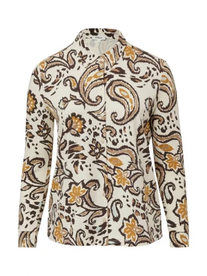 Foto van product s.Oliver CURVE Blouse crème / chocoladebruin / sepia / lichtbruin