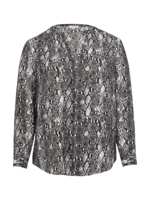 Foto van product s.Oliver CURVE Blouse lichtgrijs / zwart