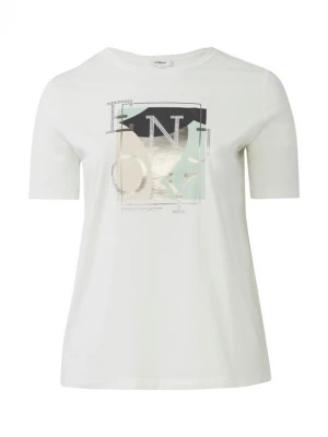 Foto van product s.Oliver CURVE Shirt crème / mintgroen / zwart / wit