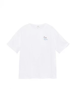 Foto van product s.Oliver CURVE Shirt lichtblauw / donkerbruin / oudroze / wit