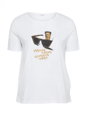 Foto van product s.Oliver CURVE Shirt mokka / zwart / wit