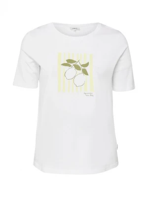 Foto van product s.Oliver CURVE Shirt pasteelgeel / olijfgroen / wit