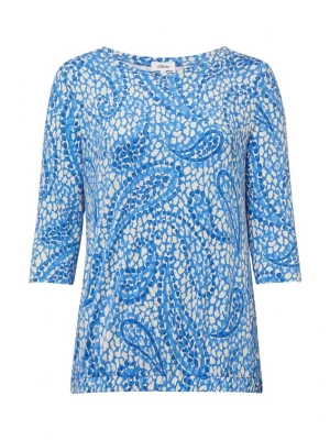 Foto van product s.Oliver CURVE Shirt royal blue / koningsblauw / hemelsblauw / offwhite