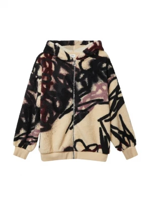 Foto van product s.Oliver Fleece jas beige / pink / rood / zwart