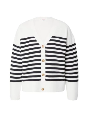 Foto van product s.Oliver Gebreid vest zwart / wit