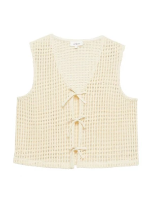 Foto van product s.Oliver Gebreide bodywarmer crème