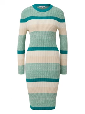 Foto van product s.Oliver Jurk lichtbeige / petrol / mintgroen / wit