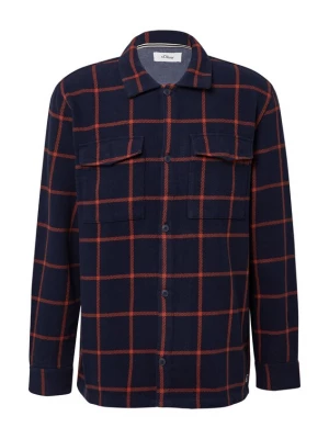 Foto van product s.Oliver Overhemd navy / oranje