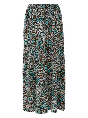 Foto van product s.Oliver Rok turquoise / donkergeel / zwart / wit