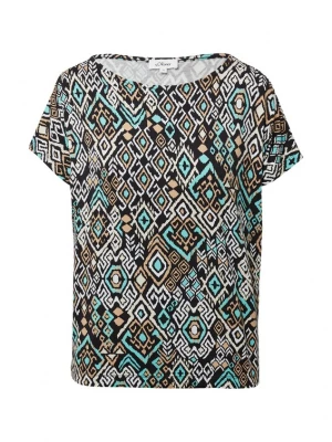 Foto van product s.Oliver Shirt donkerbeige / turquoise / zwart / wit