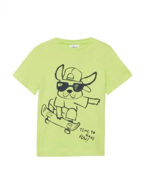 Foto van product s.Oliver Shirt limoen / zwart