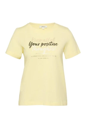 Foto van product s.Oliver Shirt 's.Oliver - Dames t-shirt' geel
