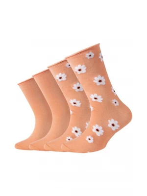 Foto van product s.Oliver Sokken 'Silky Touch Flower' oranje