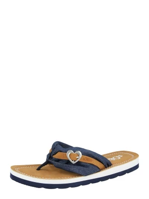 Foto van product s.Oliver Teenslipper blauw denim / cognac
