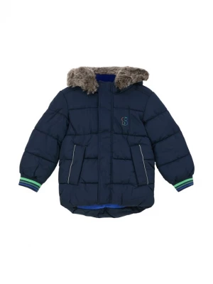 Foto van product s.Oliver Winterjas navy / bruin / neongroen