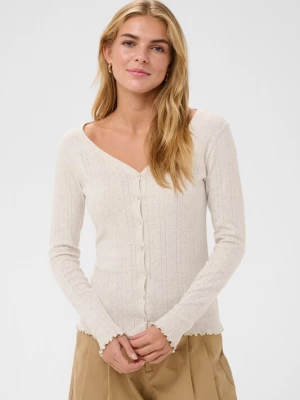 Foto van product SAINT TROPEZ Gebreid vest 'GruSZ' lichtbeige