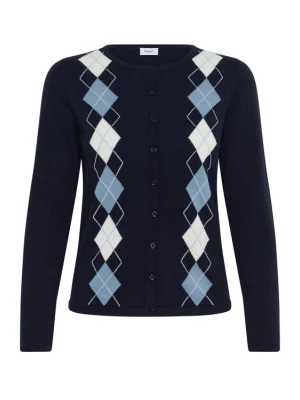 Foto van product SAINT TROPEZ Gebreid vest navy / gemengde kleuren