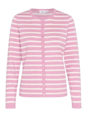 Foto van product SAINT TROPEZ Gebreid vest rosa / wit
