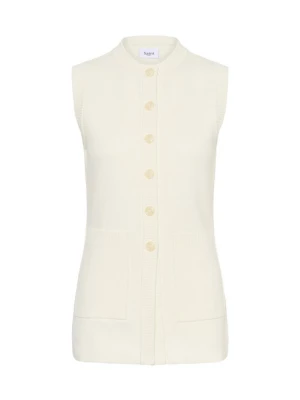 Foto van product SAINT TROPEZ Gebreide bodywarmer 'ST Nabi' wit