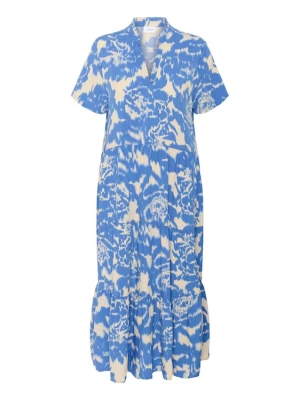 Foto van product SAINT TROPEZ Jurk 'Eda' ecru / azuur