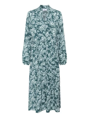 Foto van product SAINT TROPEZ Jurk 'Eda' smaragd / wit