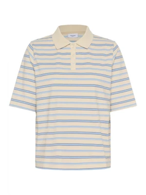 Foto van product SAINT TROPEZ Shirt 'Joana' lichtbeige / bruin / wolwit