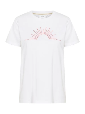 Foto van product SAINT TROPEZ Shirt 'KanvaSZ' koraal / wit