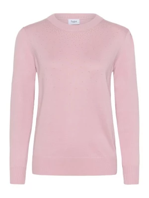 Foto van product SAINT TROPEZ Trui 'CherriSZ' rosa / transparant