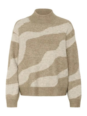 Foto van product SAINT TROPEZ Trui 'MallieSZ' beige / donkerbeige