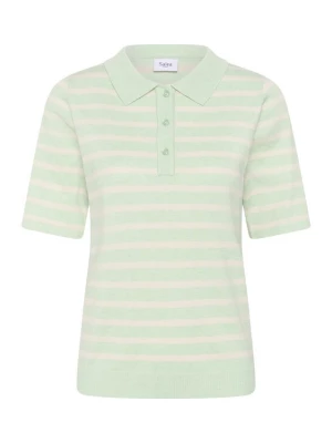 Foto van product SAINT TROPEZ Trui 'MilaSZ' beige / mintgroen