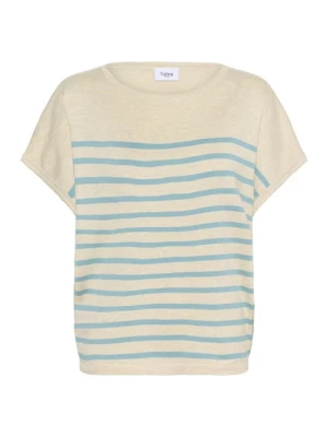 Foto van product SAINT TROPEZ Trui 'MilaSZ' ivoor / lichtblauw