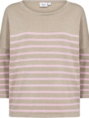 Foto van product SAINT TROPEZ Trui 'MilaSZ' taupe / pastelroze