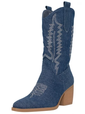 Foto van product Salinyang Cowboylaarzen blauw denim