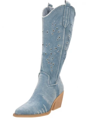Foto van product Salinyang Cowboylaarzen lichtblauw