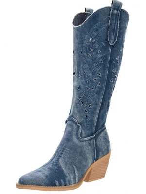 Foto van product Salinyang Cowboylaarzen lichtblauw