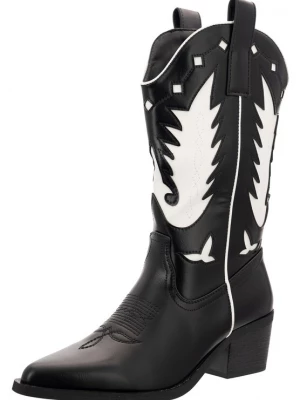 Foto van product Salinyang Cowboylaarzen zwart / wit