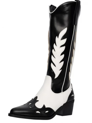 Foto van product Salinyang Cowboylaarzen zwart / wit