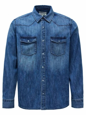 Foto van product Salsa Jeans Overhemd blauw denim