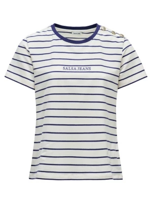 Foto van product Salsa Jeans Shirt donkerblauw / wit