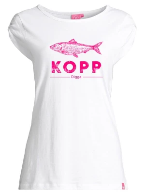 Foto van product salzhaut Shirt 'Biike - Fischkopp Digga' pink / wit