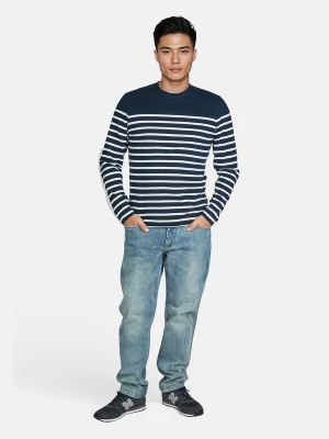 Foto van product salzhaut Shirt 'Ebb' navy / wit
