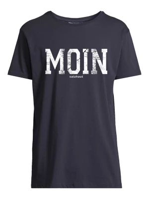 Foto van product salzhaut Shirt 'Moin' ultramarine blauw / wit
