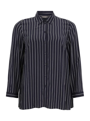 Foto van product SAMOON Blouse navy / wit