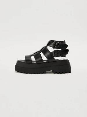 Foto van product Sandalen met enkelbandjes Buffalo zwart