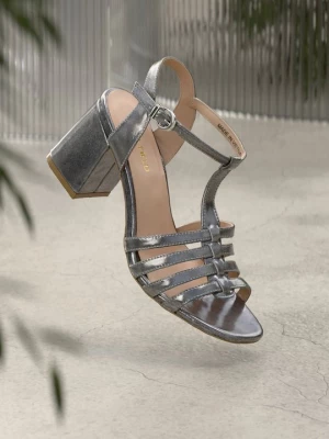 Foto van product Sandalen met hoge hak Anna Field By Zalando zilverkleurig