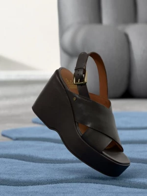 Foto van product Sandalen met hoge hak Bronx bruin