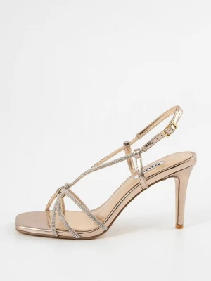 Foto van product Sandalen met hoge hak Dune London goudkleurig