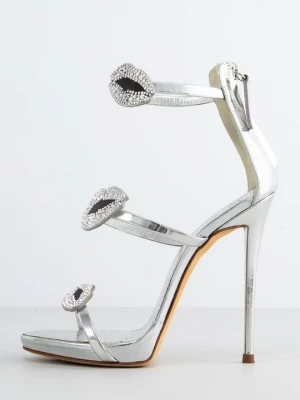 Foto van product Sandalen met hoge hak Giuseppe Zanotti zilverkleurig